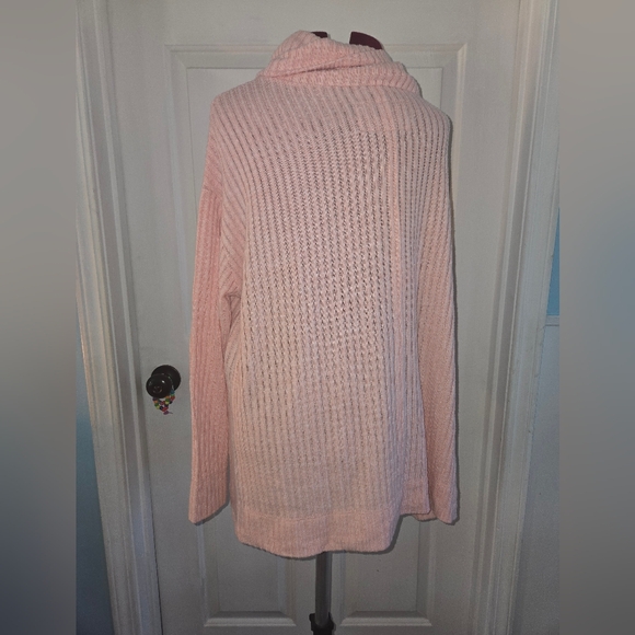 Maeve By Anthropologie Cowl Neck Baby Pink Soft Cozy Sweater - Picture 4 of 11